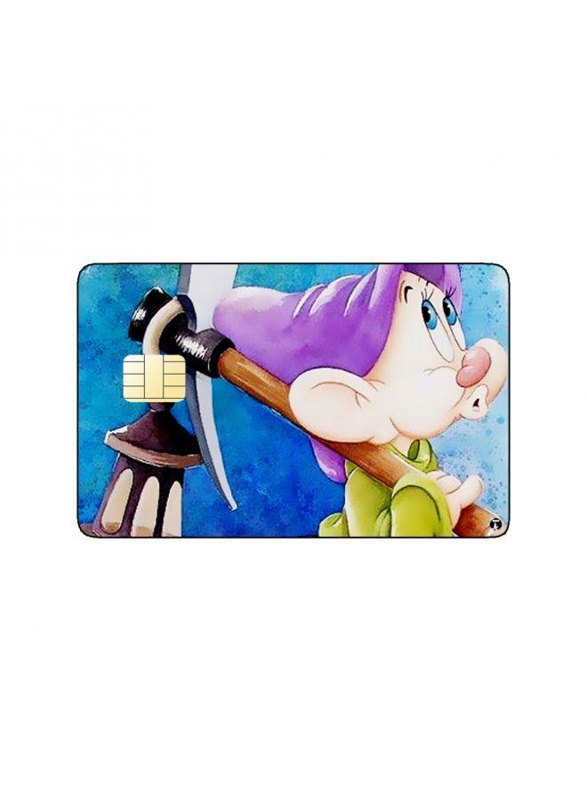 RKN PRINTED BANK CARD STICKER Animation Dopey From Snow White By Disney - Image 2