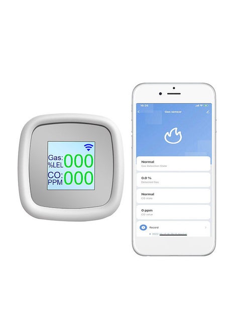 WIFI Combustible Gas Detector Gas Alarm Digital Combustible Gas Detection Instrument Gas Leak Tester Intelligent Air Quality Detector