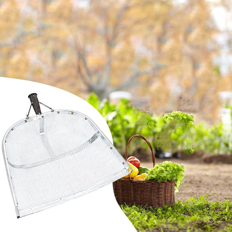 Portable Soil Sieve Garden Hand Tool with 2 mm Mesh Sifting Head for Gardening and Farming (Not Including Pole) - Image 2