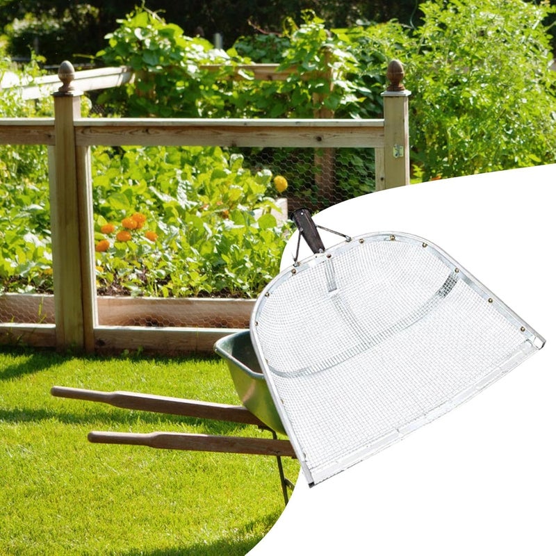 Portable Soil Sieve Garden Hand Tool with 2 mm Mesh Sifting Head for Gardening and Farming (Not Including Pole) - Image 4