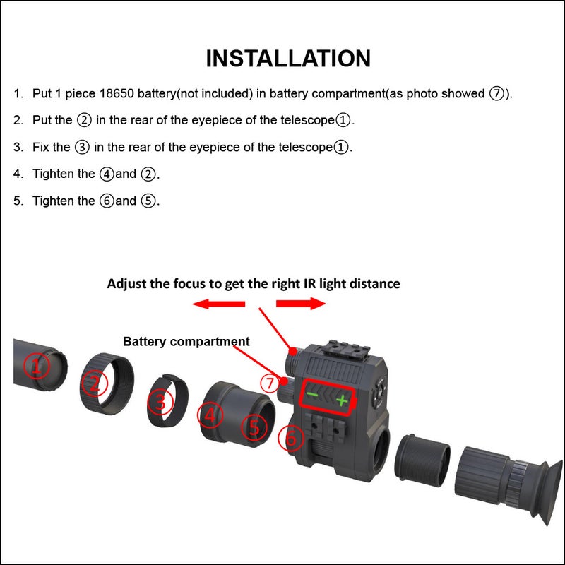 Source Manufacturer Megaorei Nk007 Infrared Night Vision Instrument Telescope Night Vision Instrument Low Light Night Vision Instrument - Image 3
