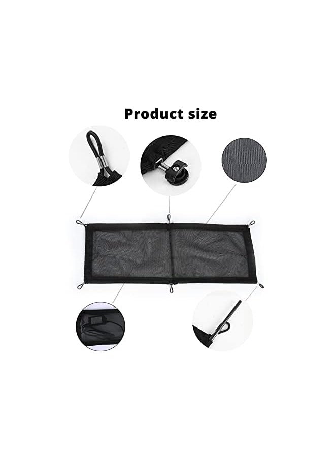 wisfunlly - Cable Management Net, Under Desk Cable Management Tray, Mesh Cable Manager Flexible Under Desk Wire Net Large Capacity Cord Organizer Net for Office,Standing Desk, Home (25x10 Inches) - Image 1