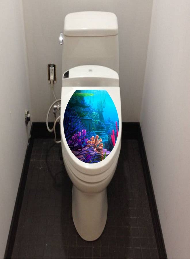Asmi Collections Toilet Seat Wall Stickers Underwater - Image 2