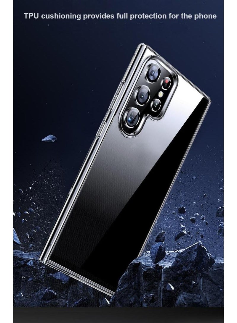 جراب شفاف مقاوم للصدمات لهاتف سامسونج جالاكسي إس ٢٤ ألترا | هجين من البولي كربونات والبولي يوريثين الحراري | طلاء بصري للواقع المعزز | مضاد للاصفرار | غطاء شفاف كامل الحماية | متوافق مع الشحن اللاسلكي - Image 4