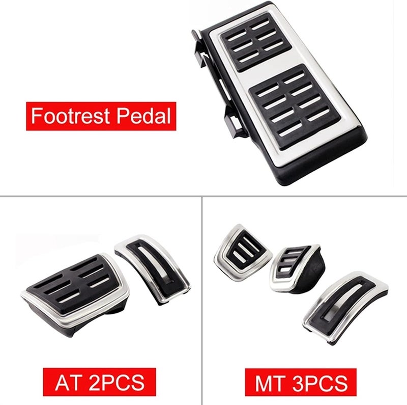 DEMULAX Car Foot Pedal Covers for Golf, POLO, Tiguan, and More - Image 3