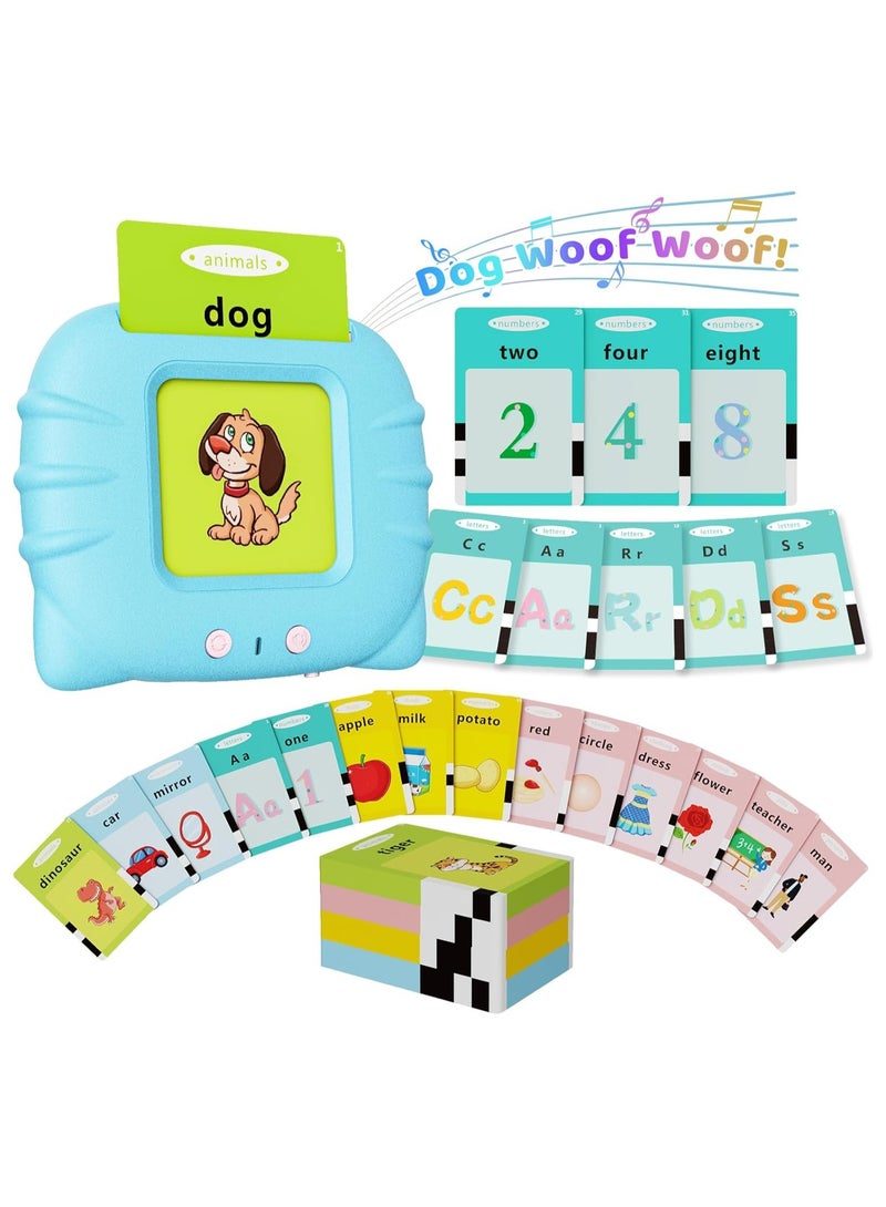 Talking Flashcards for Toddlers, Suitable for Boys and Girls Aged 1-6, Autism Sensory Toys for Children with Autism, Montessori Speech Therapy Learning Educational Toys, 248 Visual Word Cards Children's Gift - Image 1
