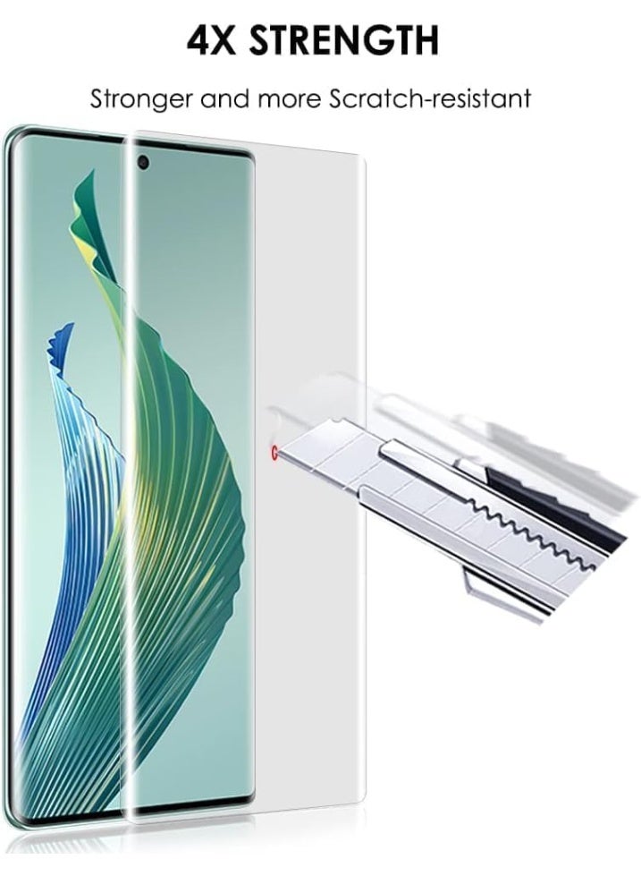 Tempered Glass for Realme 14 Pro Plus 5GScreen Protector Full Glue Edge-to-edge 3D Curved Tempered Glass Fingerprint Compatible Anti Scratch 9H hardness for Realme 14 Pro Plus 5G  - Image 5