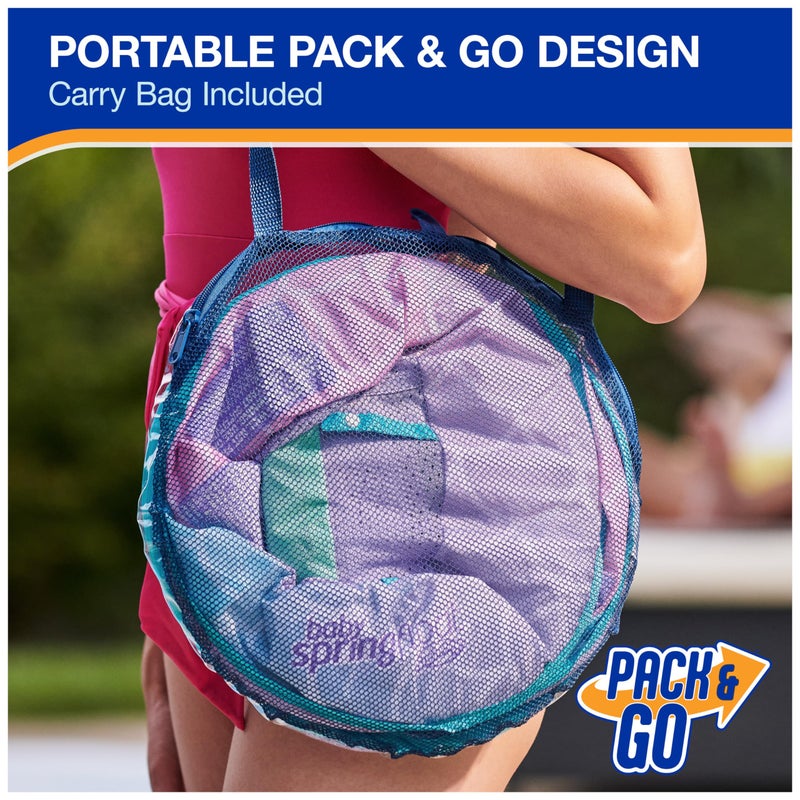 Swimways Baby Spring Float, Baby Pool Float with Canopy & UPF Protection, Swimming Pool Accessories for Kids 9-24 Months, Mermaid - Image 5