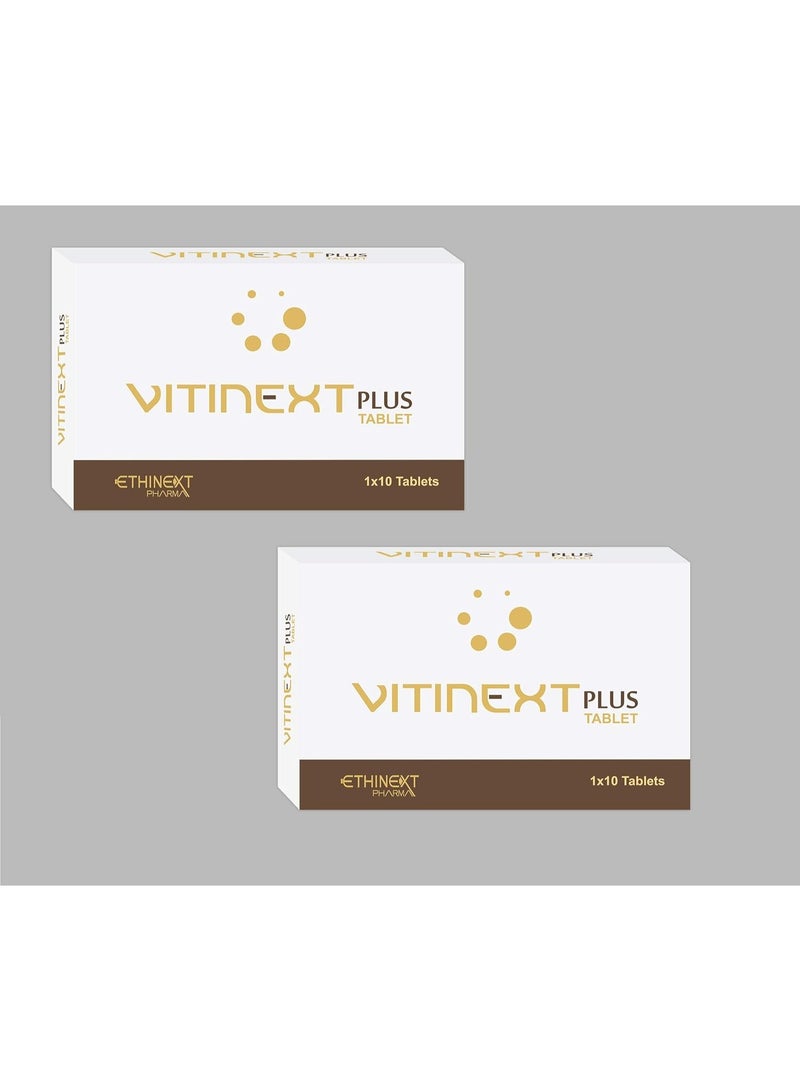 Ethiglo VITINEXT PLUS TABLET 1 strip (10 tablets) - Pack of 2 - Image 1