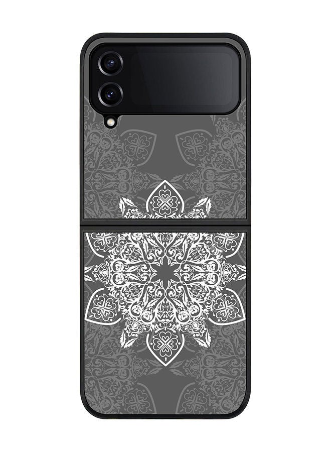 Stylizedd Rugged Black edge case for Samsung Galaxy Z Flip4 Slim fit Soft Case Flexible Rubber Edges Anti Drop TPU Gel Thin Cover - Arab Odessey - Image 1