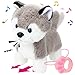 Hopearl Walking Husky Interactive Electronic Pet Musical Dog Toy Remote Control Leash Animated Puppy Singing Barking Wagging Tail Touch Recognition Gifts for Toddlers Birthday Gray 9 - Image 2