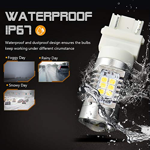 JDM ASTAR Super Bright PX Chips 3057 3156 3157 4057 4157 White Backup Reverse LED Bulbs - Image 5