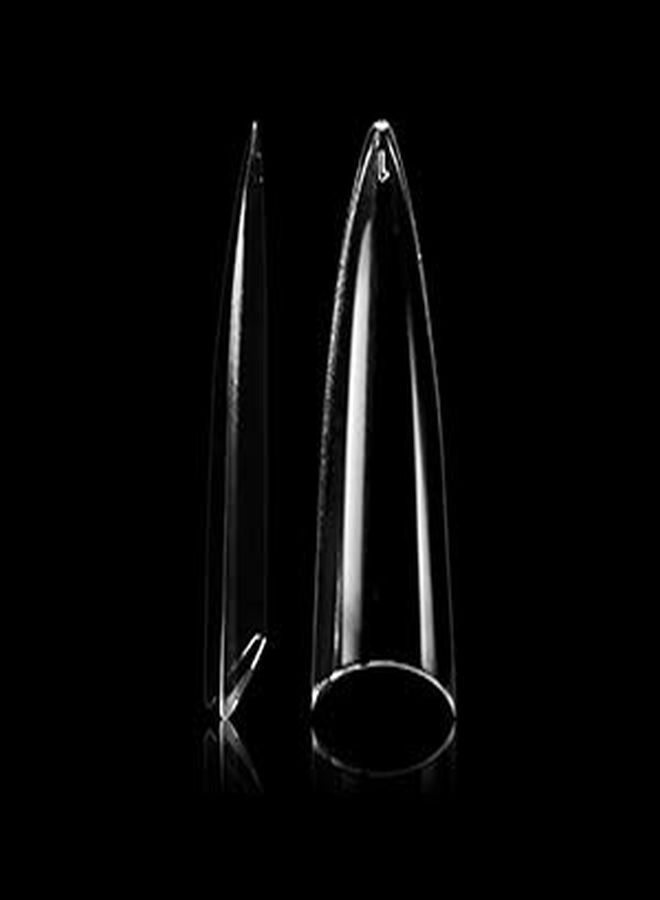 Vivace أطراف أظافر صناعية مزيفة طويلة وواضحة 500 قطعة، 10 أحجام مع علبة بلاستيكية شفافة لصالون الأظافر - Image 5