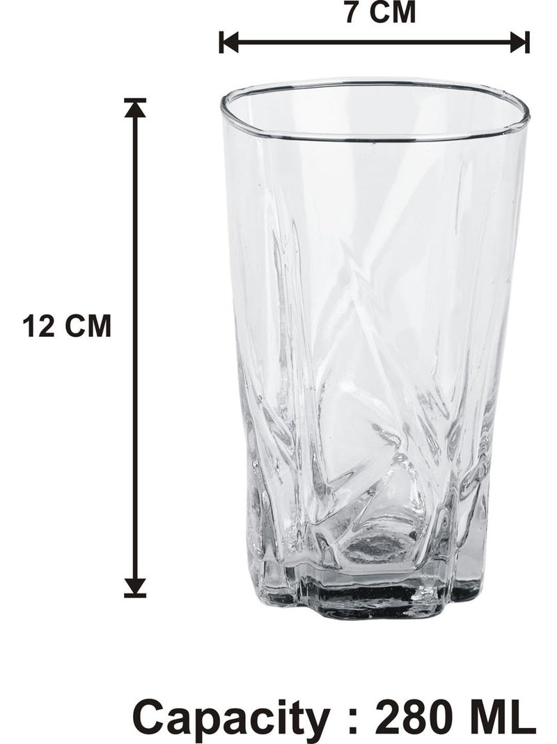 Somil Exquisite 13 Piece Beverage Glass Serving SetLemon Set with featuring Elegant Blue Bottle 1000 ml Capacity And 12 Individual 280 ML Glasses - Image 4