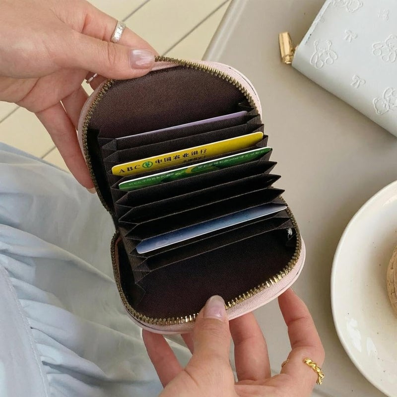 Travel Wallet - Compact Women’s Wallet Featuring Secure Zippers, Ample Interior Space, Card Slots, and Cash Compartment, Elegant Black Design for Daily Use - Image 3