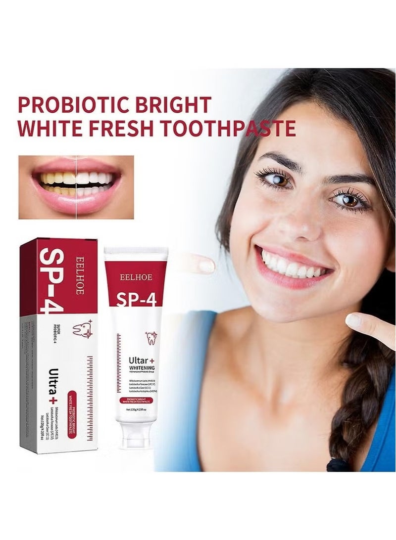 إيلهو معجون الأسنان البروبيوتيك الجديد SP-4 – تركيبة لتبييض وتفتيح الأسنان، منعشة للنفس وتحمي اللثة لصحة فموية متكاملة - Image 3