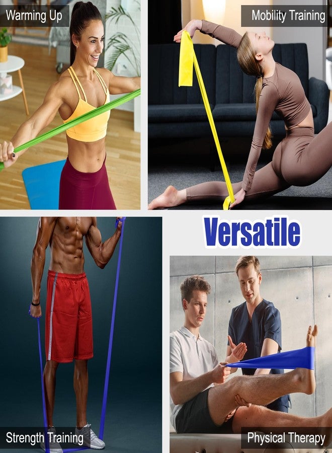 Kiemeu Latex Flat Resistance Bands for Physical Therapy and Rehab, Pilates, Yoga - Image 5