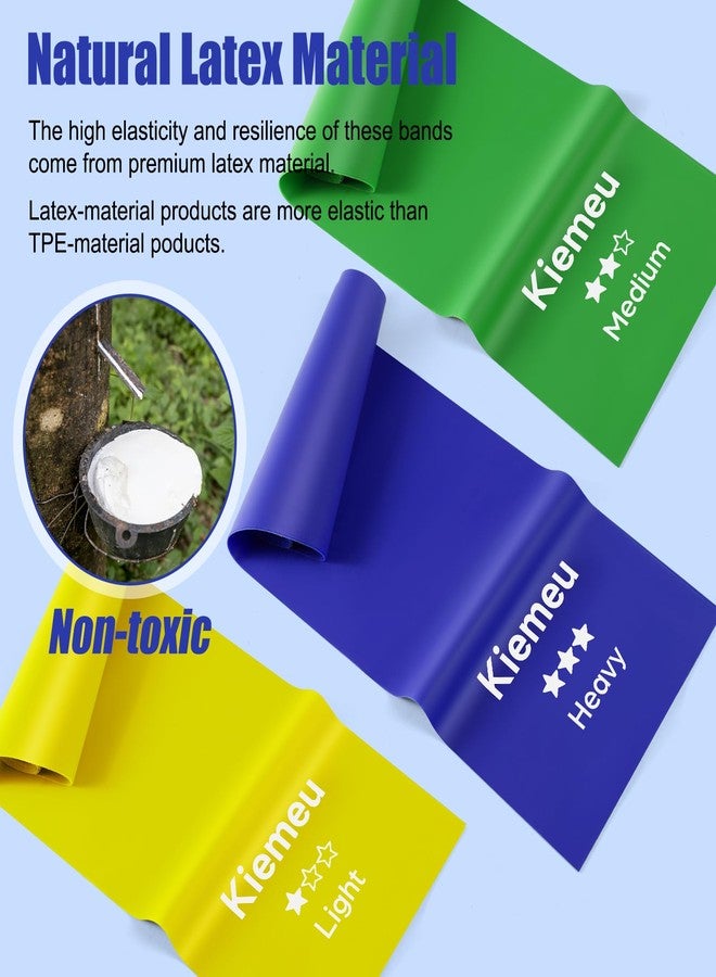 Kiemeu Latex Flat Resistance Bands for Physical Therapy and Rehab, Pilates, Yoga - Image 4