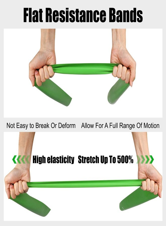 Kiemeu Latex Flat Resistance Bands for Physical Therapy and Rehab, Pilates, Yoga - Image 2
