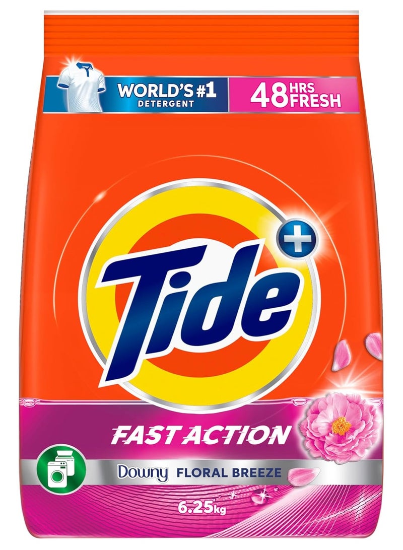 Tide Fast action Laundry Detergent Powder with Floral Breeze, 6.25 KG - Image 1