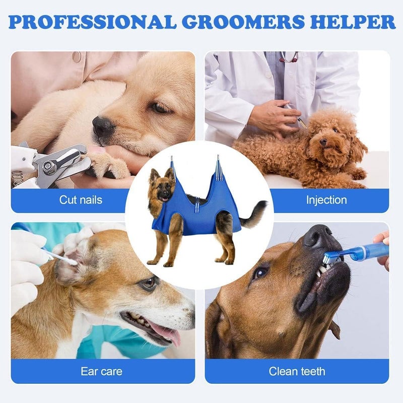 AZOD Pet Grooming Hammock for Dog & Cat with Nail Trimmers/Nail Clipper/Slings/Comb for Grooming,Breathable Dog Hammock Restraint Bag Dog Grooming Harness for Small Dog & Cat - Image 4