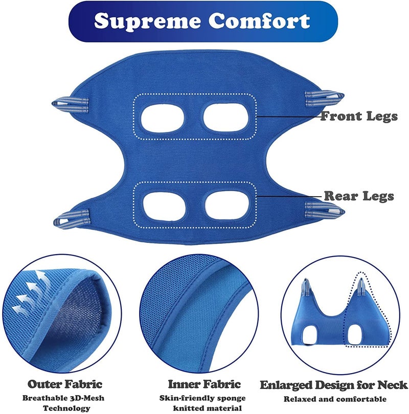 AZOD Pet Grooming Hammock for Dog & Cat with Nail Trimmers/Nail Clipper/Slings/Comb for Grooming,Breathable Dog Hammock Restraint Bag Dog Grooming Harness for Small Dog & Cat - Image 5