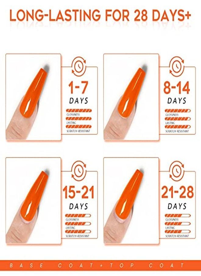 modelones - Gel Top Coat And Base Coat With Nail Primer 3Pcs No Wipe Base And Top Coat Gel Nail Polish Nail Bond Primer 10Ml New Upgraded Formula Longlasting Gel Nail Kit - Image 1