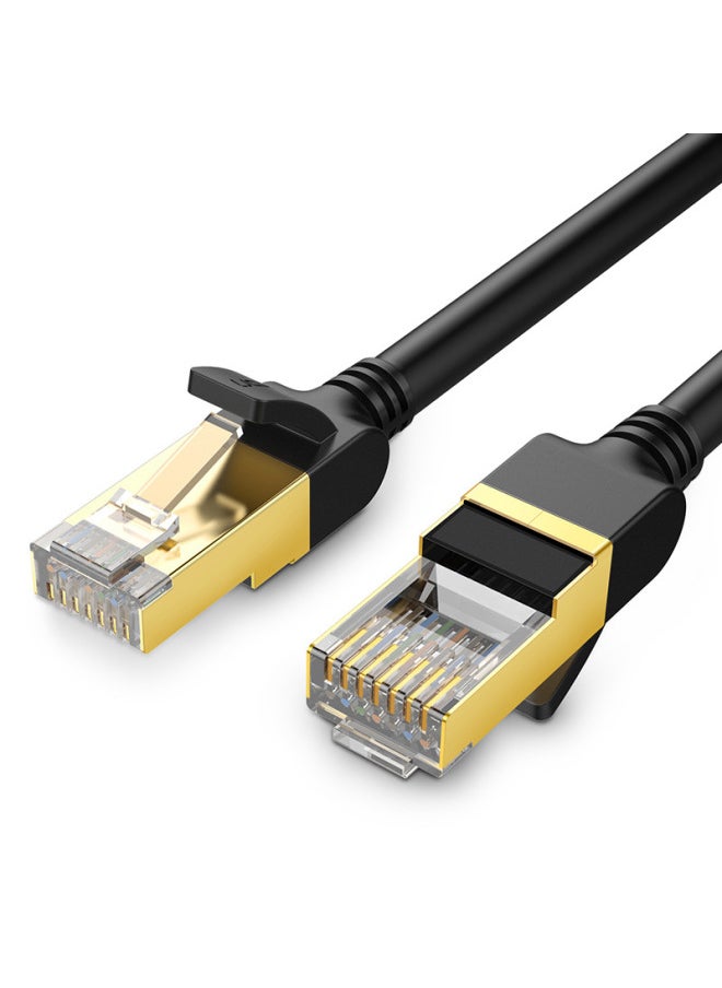 Generic Lvlian Class 7 Network Cable Household Broadband Computer Router High-speed Cat7 Class 10 Gigabit 1 Pure Copper Shielding 10 M 5-Color:10 Gigabit Network Cable With Shield-flat Cable-Line Length:1.5m  - Image 3