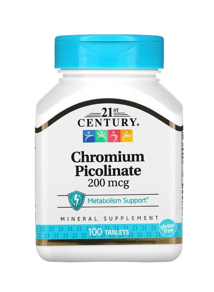 بيكولينات الكروم 200 ميكروجرام 100 قرص - Image 1