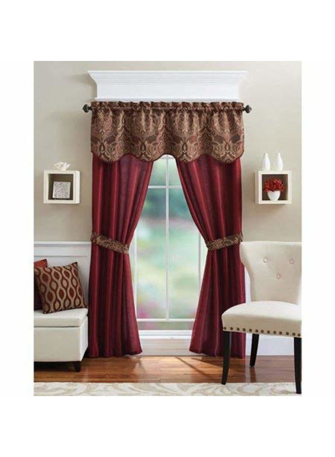GoodGramÂ 5 Piece Window Set, 54 x 84-Inches, Brick - Image 1