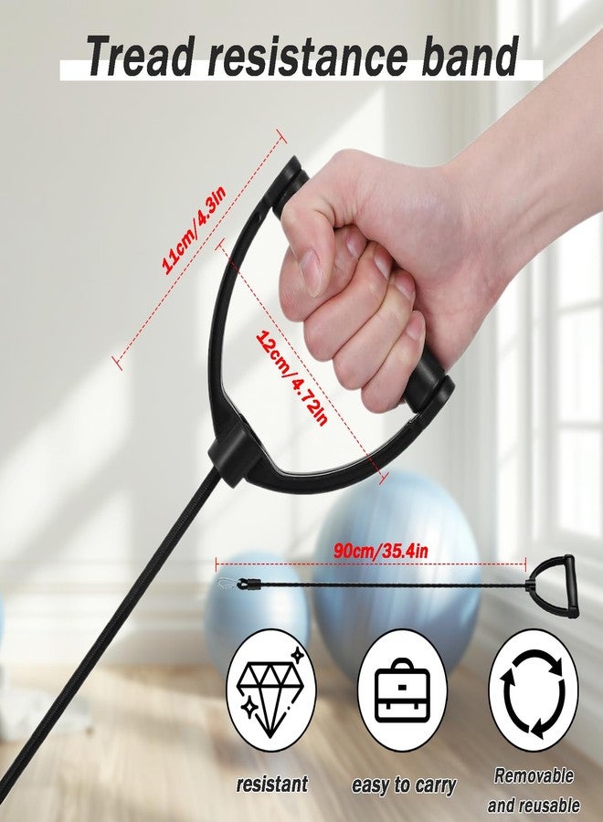 Xanadued 1 Pair Stepper Resistance Bands with Clips, Pedal Resistance Band with Handle, Fitness Pull Rope for Workout Strength Training at Home - Image 2