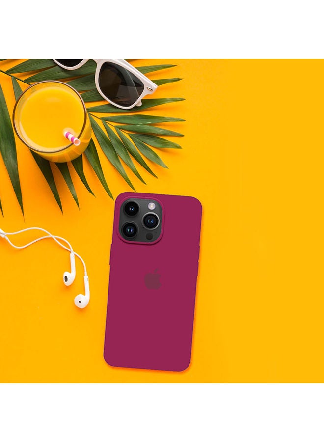 NIBEMINENT Apple iPhone 14 Pro Case Silicone Cover Liquid Gel Soft Ultra Slim Shockproof Back Full Body Protection 6.1 Inch Eggplant - Image 4