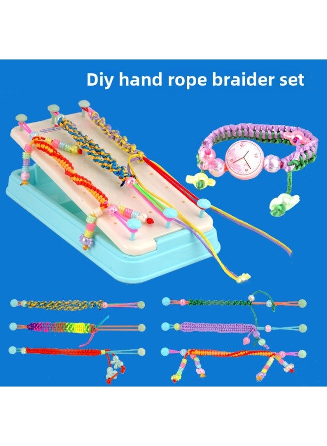 Play Home Creative DIY Braided Bracelet Braided Bracelet Suit Toy Jewelry Toy-Color:Light Yellow - Image 3