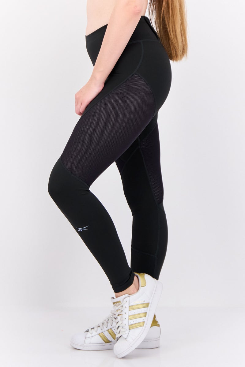 Reebok سراويل رياضية نسائية للياقة البدنية، سوداء - Image 2