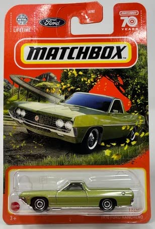 MATCHBOX موديل سيارة داي كاست فورد رانشيرو 1970 17/100 (أخضر)