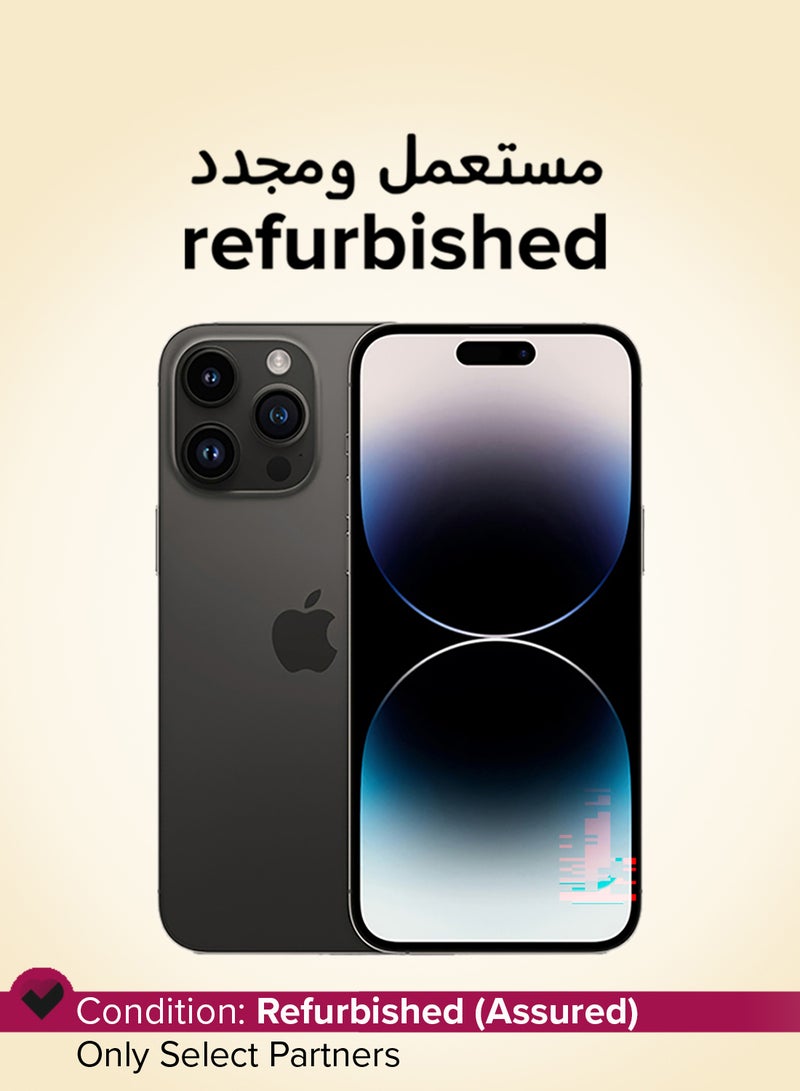 Apple Refurbished - iPhone 14 Pro 512GB Space Black 5G With FaceTime - USA Version (e-SIM only) - Image 1