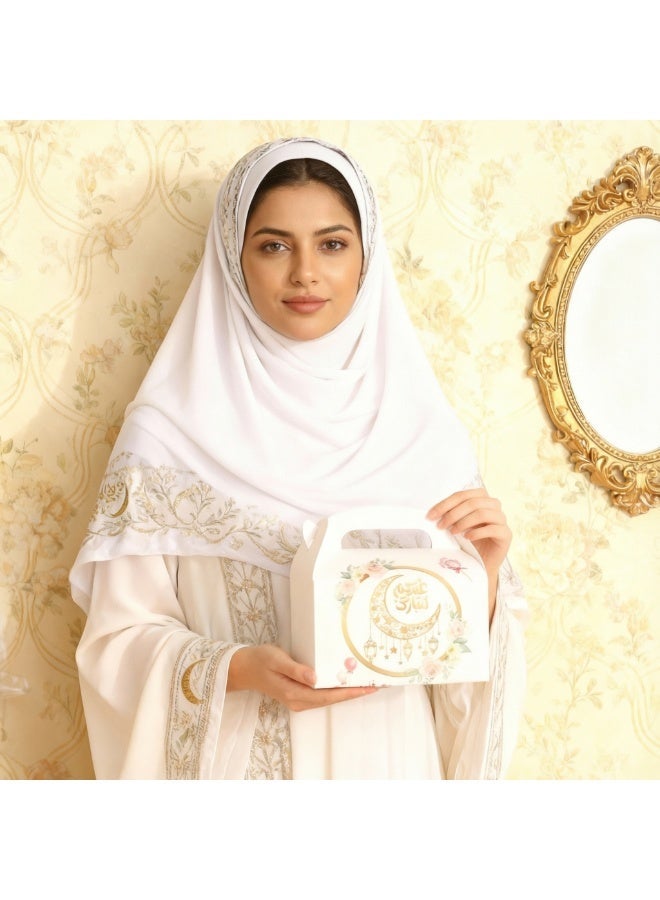 Ramadan Box,12Pcs Eid Gifts Boxes, Eid Mubarak Paper Gift Bag, Muslim Ramadan Favor Boxes Decorations Supplies for Home Durable Paper - Image 2