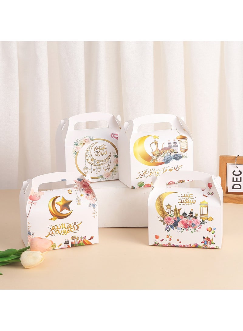 Ramadan Box,12Pcs Eid Gifts Boxes, Eid Mubarak Paper Gift Bag, Muslim Ramadan Favor Boxes Decorations Supplies for Home Durable Paper - Image 3