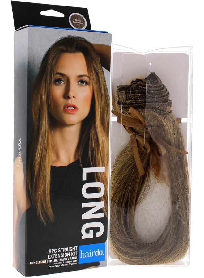 hairdo مجموعة تمديد مستقيم 8 قطع - R14 25 عسل زنجبيل - Image 1