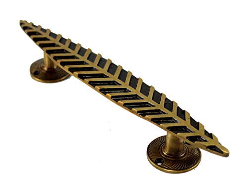 eSplanade Brass Designer Handle | Home Decor | Door Decor | Brass Door Pulls (Leaf) - Image 3