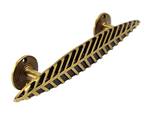 eSplanade Brass Designer Handle | Home Decor | Door Decor | Brass Door Pulls (Leaf) - Image 5