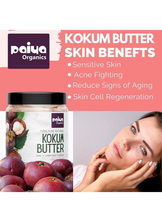 Paiya Organics Paiya Organics 100% Pure Natural Kokum Butter Raw | Unrefined | Indian Great For Moisturized Skin,Nourishing Hair, Stretch Mark, Sunburn,DIY Product 1kg  - Image 2
