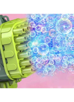Generic 32 Holes Dinosaur Bubble Gun Rechargeable Rocket Launcher Handheld Bubble Gun Children’s Breathable Bubble Machine Toy  - Image 1