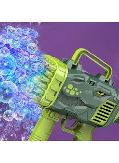 Generic 32 Holes Dinosaur Bubble Gun Rechargeable Rocket Launcher Handheld Bubble Gun Children’s Breathable Bubble Machine Toy  - Image 3