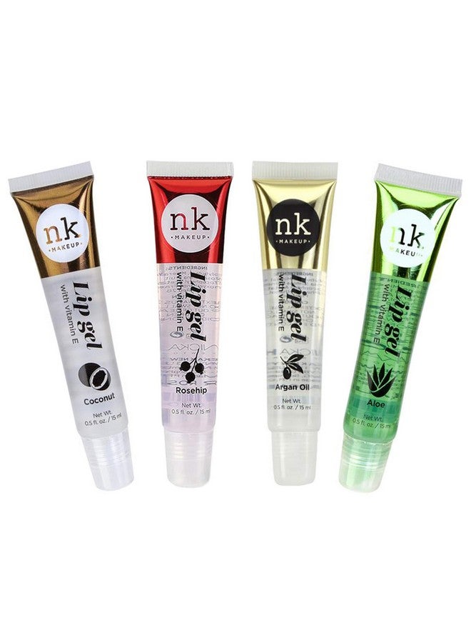 Nicka K New York 4 Pack Nicka K Lip Gel (Coconut, Rosehip, Argan Oil, Aloe) 