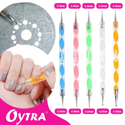 Oytra Mandala Dotting Tool Set 13 Piece for Clay Modelling Nail Art Sculpting Shaping Lippan Acrylic Stylus Tools for Painting Sculpture Pottery Craft - Image 4