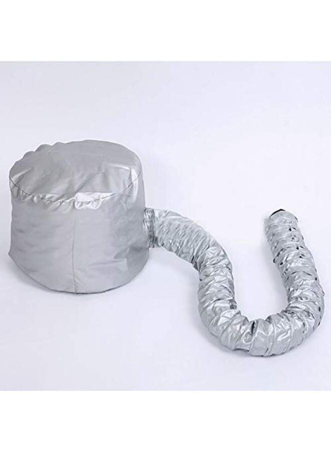 PROMASS Dry Hair Cap Hair Drying Hat Hood Hair Dryer Shower Cap Nylon Gray Quick-Drying Hair Cap - Image 1