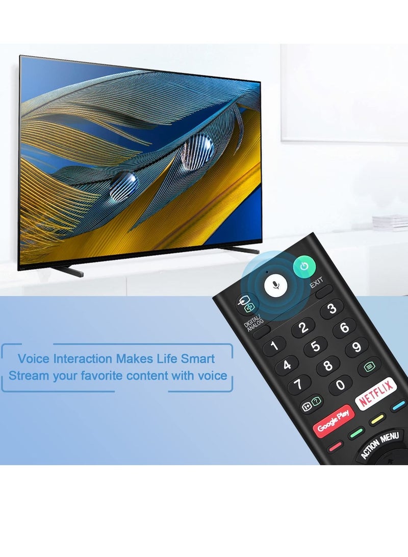 Universal Voice Remote Control for Sony Smart TV Bluetooth Controller All Sony Bravia LED OLED LCD 4K UHD HDTV HDR Android TV, with Google Play, Netflix Button RMF-TX200U - Image 4
