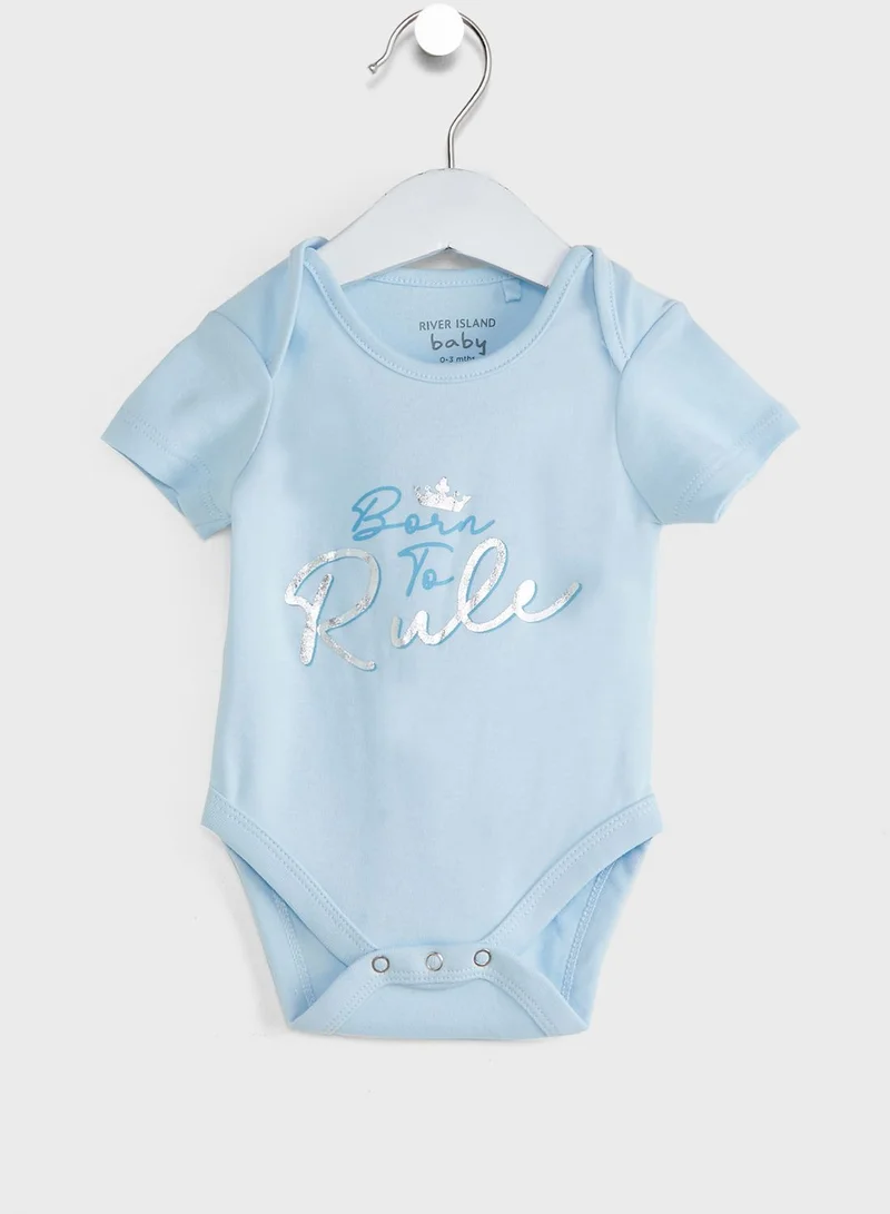 RIVER ISLAND Infant Bodysuit Pack for Men Best Price Oman