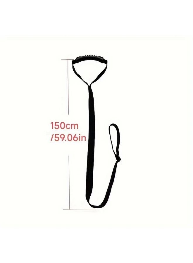 1 قطعة حزام حمل الكاياك الأسود مع مشبك قابل للتعديل وقبضة مريحة للزوارق والقوارب - Image 5